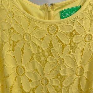 Pappagallo Sleeveless Yellow Dress, Size 6